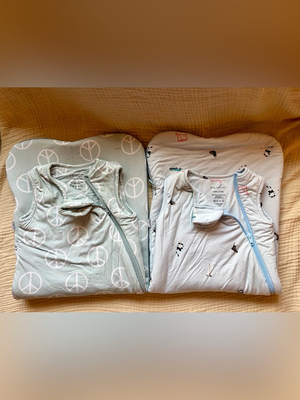 Pip + Phee Bamboo Sleep Bag Bundle x2 | 0–6M | 1.0 TOG